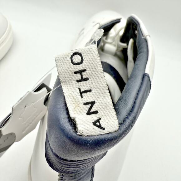 Anthony Veer Mens Kips High-Top Sneakers US 10.5 EU 43.5 White Leather NWOB - Picture 14 of 14